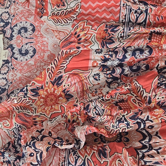 Nurture By Westbound Floral Boho Ruffled Tiered Dress, NWT, Large - Picture 4 of 13